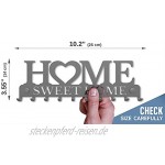 Schlüsselbrett Home Sweet Home Wand-organizer 10-Haken Rustikaler Schlüssel-board Hakenleiste Schlüsselleiste Vintage Decor Haus-tür Küche Fahrzeug-schlüssel Aufhänger
