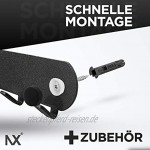 tradeNX Classic Wand Schlüsselboard mit 5 Haken aus Stahl in Schwarz – Wandhalterung für Jacken Schlüssel oder Handtücher – Montagematerial inklusive