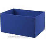 Basics Aufbewahrungsschrank für Kleiderschränke mit 3 Stoff-Schubladen Weiß + Ersatzschubladen aus Stoff für einen Aufbewahrungsschrank mit 3 Schubladen Königsblau
