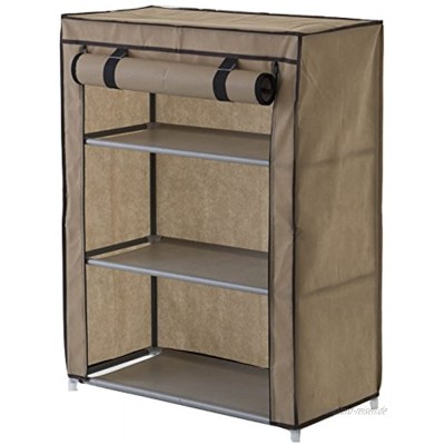 Compactor Derby 3 Shelf Shoe Storage Rack for 9 Pairs of Shoes Metal Frame 60 x 29 x 79.5cm Beige Chocolate RAN6959