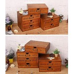 CT-Tribe Schubladen Organizer Holz Schubladenbox Household 2-Schubladen Storage Chest Box Aufbewahrungsboxen aufbewahrungsbox 25×17,5×13 cm