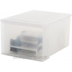 Iris 4er-Set stapelbare Schubladen SD-220 Plastik frostweiß 15 Liter