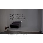 Joseph Joseph CupboardStore Kompakter gestufter Organizer mit Schublade – Grau