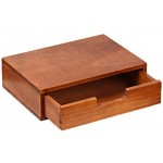 Verve Jelly Desktop Aufbewahrung mit Schubladen Holz Mini schubladenbox 1 Stöckig Vintage aufbewahrungsbox Kosmetik Holzbox mit Schubfach Organizer Holz Tischkommode zur Aufbewahrung