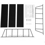 BATHWA Schwebendes Regal mit 3 Ebenen Holz Wandregale Hängeregal Ausstellungsregal DIY offenes Regal für Wohnzimmer Küche Büro Badezimmer Schwarz