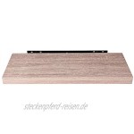 EUGAD 0083QJ-4 Wandregal Wandboard 4er Set Hängeregal Holz Board Modern Sonoma Eiche 40x23x3,8cm