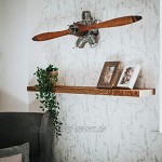 Holtaz Modernes Wandboard aus Holz Wandregal Bücherregal Schweberegal aus Eiche Länge 80cm