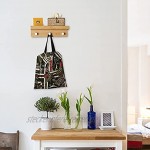 Klivien Schweberegal Wandboard Wandregal HängeregalAufbewahrungsregale aus Bambus mit 3 Haken Ideal für Küche Wohnzimmer Schlafzimmer Arbeitszimmer Flur Badezimmer Original