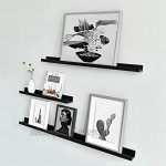 RANK Moderne Foto-Leiste schwebende Regale Wandmontierte Bilderrahmen Display Schweberegal Espresso 5,1 x 61 cm