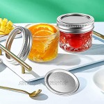 BST&BAO Marmeladengläser 200 ml mit Deckel Einmachgläser mit Deckel Gläser für Bonbons Einweckgläser Einkochgläser Klein zum Einkochen & Konservieren