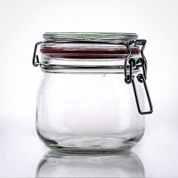 Flaschenbauer- 12 Drahtbügelgläser 634ml verwendbar als Einmachglas zu Aufbewahrung Gläser zum Befüllen Leere Gläser mit Drahtbügel Made in Germany
