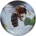 Germerott Bienentechnik 60 x Rundglas 400ml 500g mit 82er Twist-Off Deckel Biene auf Kirschblüte Preis pro Stück 0,77 Euro
