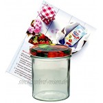 MamboCat 24er Set Sturzglas 350 ml Marmeladenglas Einmachglas Einweckglas to 82 Obst Deckel incl. Diamant-Zucker Gelierzauber Rezeptheft