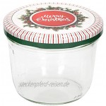 MamboCat 40er Sturzglas-Set 230 ml | Einmachgläser + Twist-Off-Deckel to 82 Weihnachtsedition + GRATIS Rezeptheft | einkochen & konservieren | Vorratsgläser | Merry Christmas