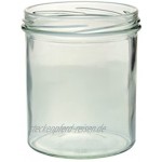 MamboCat 48er Set Sturzglas 350 ml Marmeladenglas Einmachglas Einweckglas to 82 silberner Deckel incl. Diamant-Zucker Gelierzauber Rezeptheft