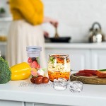 TOPZEA Gärglasgewichte mit einfachem Griff für weite Öffnung Einmachgläser für Sauerkraut Gemüse und andere fermentierte Lebensmittel 9 Stück