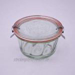 WECK Gugelhupf-Form Einmachglas 280ml verwendbar als Marmeladenglas Vorratsglas Konservenglas 6 Stück