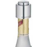 WMF Clever&More Sektverschluss mit Aufschrift 3,5 cm Champagner Verschluss Sektflaschenverschluss Cromargan Edelstahl mattiert Flaschenverschluss