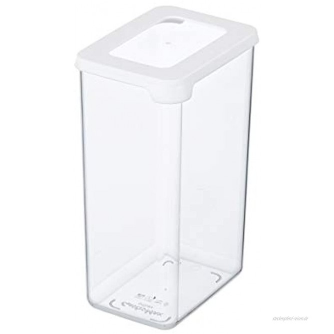 Gastromax Trockenfutter Aufbewahrungsbox 1.6 Liter Kapazität Transparente Weiße