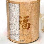 Müslidosen Holz Reis Barrel Rice Box Mehl Container Haushalt Reis Barrel Sealed Grain Container Küche Storage Box Color : Wood Color Size : 30.5x30.5x36.8cm