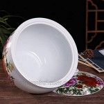 Müslidosen Keramik Reis Eimer Getreidebehälter Keramik Reisdosen Mehlbehälter Aufbewahrungsglas for Die Küche Color : Weiß Size : 25x25x22cm