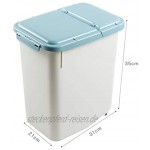 Müslidosen Reis Eimer Aufbewahrungsbox for Reis Küchenlagerbehälter Mehlfass Mehlbehälter Getreide Aufbewahrungsbox Color : Blue Size : 31x21x35cm