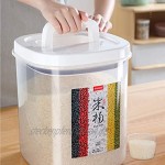 Müslidosen Reis Eimer Sealed Grain Container Reis Aufbewahrungsbehälter Reis Zylinder Mehl Eimer Küche Storage Box Color : Weiß Size : 21.5x21.5x21cm