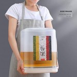 Müslidosen Reis Eimer Sealed Grain Container Reis Aufbewahrungsbehälter Reis Zylinder Mehl Eimer Küche Storage Box Color : Weiß Size : 21.5x21.5x21cm