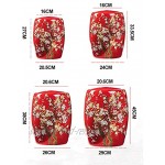 Müslidosen Reisfass Aus Keramik Verschlossener Lagerbehälter Küchenreislagertank Mehlbehälter Getreidebehälter Kimchi-Glas Color : Red Size : 26x26x38cm