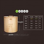 Müslidosen Reisfass Reiszylinder Reis Aufbewahrungsbox Getreidebehälter Feuchtigkeitsbeständiges Mehlfass Mehlbehälter Color : Wood Color Size : 36x36x44cm