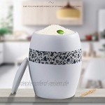 Müslidosen Reiskübel Aus Keramik Mit Deckel Versiegelter Getreidelagerbehälter Behälter for Tiernahrung Eingelegtes Keramikglas Color : Weiß Size : 25x25x33cm