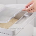 Müslidosen Reiskübel Aus Kunststoff Haushaltsküchen-Reis-Aufbewahrungsbox Reismehl Aufbewahrungsbox Kornweiß Aufbewahrungsbox Starke Abdichtung Color : Weiß Size : 29 * 32.5 * 18.2cm