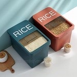 Müslidosen Reiskübel Aus Kunststoff Versiegelte Kornreis-Reis-Lagertanks Mehlspeicher Für Die Küche Futterboxen Für Haustiere Color : Coffee Color Size : 35x22x23cm