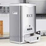 Müslidosen Smart Reiskübel Aufbewahrungsbox for Reis Küchenkornbehälter Feuchtigkeitsfester Reiskübel Reisbehälter Aus Edelstahl Color : Silver Size : 30.5x22x50cm