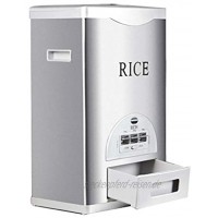 Müslidosen Smart Reiskübel Aufbewahrungsbox for Reis Küchenkornbehälter Feuchtigkeitsfester Reiskübel Reisbehälter Aus Edelstahl Color : Silver Size : 30.5x22x50cm