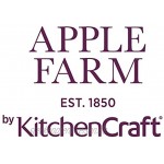Kitchen Craft Apple Farm Handgefertigter luftdichte Vorratsdose Sally Sheep Keramik Creme Grün 10.5 x 10.5 x 17.5 cm