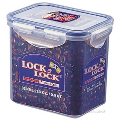 LocknLock PP Classic Vorratsdose 850 ml 135 x 102 x 118 mm 100 % luft- und wasserdicht Cleveres Verschluss-System Frischhaltedose für Kühlschrank & Gefrierfach