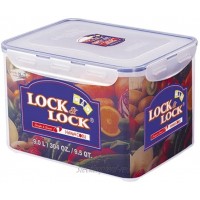 LocknLock PP Classic Vorratsdose mit Gitter 9 L 295 x 230 x 185 mm 100 % luft- und wasserdicht Cleveres Verschluss-System Frischhaltedose für Kühlschrank & Gefrierfach
