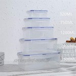 Molinter Frischhaltedose Vorratsdose Frischhaltebox PC Frischhaltebehälter mit Deckel zum Küche Süßigkeiten Keks Vorbereiten Aufbewahren 320ml