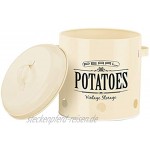 Rosenstein & Söhne Kartoffelbehälter: 3er-Set Vorratsbehälter im Retro-Look mit Deckeln und Tragegriffen Vorratsbehälter für Kartoffeln