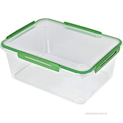 Rotho Memory grosse Frischhaltedose 5l mit Deckel Kunststoff PP BPA-frei transparent grün 5l 29,0 x 22,0 x 12,1 cm