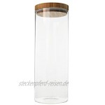 Sendez 3 Vorratsdosen Set mit Deckel Vorratsbehälter Vorratsdose Vorratsglas Vorratsgläser 2,1 Liter + 1,2 Liter + 0,6 Liter