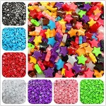 FICI Jewelry Accessories 50pcs Lot 11mm Acrylic Beads Pentagram Shape Spacer Beads for Jewelry Making DIY Earrings Necklace Bracelet Jewelry Accessories