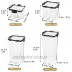 Diskary Vorratsdosen Set Aufbewahrungsbox mit Deckel Organisation Frischhaltedosen für Küche und Speisekammer für Mehl Zucker Müsli BPA-Freie Plastikkanister mit Etiketten Marker Löffel