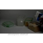 Hausfelder Vorratsdosen Frischhaltedosen Set 2l mit Deckel – 100% luftdicht und stapelbar – Vorratsdose zur Aufbewahrung in der Küche 10-teiliges Set
