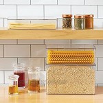 mDesign 4er-Set Kühlschrankbox – Kühlschrank Vorratsdose mit Klappdeckel – lebensmittelechte Aufbewahrungsbox für Küche und Speisekammer – durchsichtig