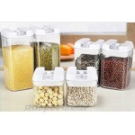 Sageware Airtight Food Storage Containers with Lid BPA free,Stackable Jars with Blackboard Labels & Marker Pen 5er Set