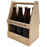 6er Bierträger mit Druck Männerhandtasche Sixpack Flaschenträger