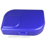 ajaa! Bio Brotdose Lunch-Box aus nachwachsenden Rohstoffen ohne Melamin ohne Weichmacher wie BPA plastikfrei deep blue