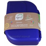 ajaa! Bio Brotdose Lunch-Box aus nachwachsenden Rohstoffen ohne Melamin ohne Weichmacher wie BPA plastikfrei deep blue